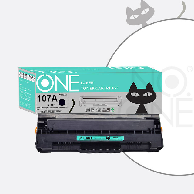 NO ONE Compatible Mono Toner Cartridge for HP 105A/106A/107A/135W/135A/137FNW/W1106A/W1107A Laser MFP Printers-Black