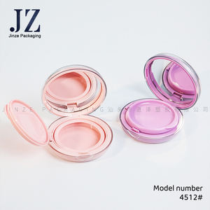 Funda de cojín Jinze Round Cosmetics Foundation Packaging con tapa ondulada y Mirror Novel Nox - Product Image 3
