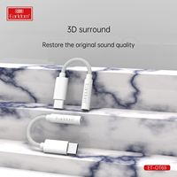 Adaptador de Cable Dongle de Audio Auxiliar Tipo C a 3.5mm 2 en 1 para Auriculares, Conector para Samsung Galaxy/Huawei