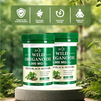 Capsules d'huile d'origan et d'huile de nigelle - Soutien énergétique pour adultes - 120 unités