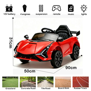 GIMA GM-1177 Auto Deportivo para Niños con Batería de 6V, Encendido con un Botón, Luces LED y Música, Edades 2-7, Unisex, Juguete con Ruedas - Product Image 2