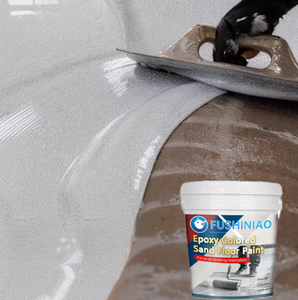 Revêtement de sol en sable coloré époxy à effet marbre brillant, résistant à l'usure et antidérapant, application au pinceau pour la <span class=keywords><strong>peinture</strong></span> - Product Image 2