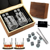 Coffret Cadeau de Whisky en Bois de Pin Écologique Personnalisé en Gros – Carafe Carrée pour Liqueur, Pot à Vin, Accessoires de Bar à Cocktails