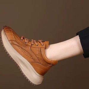 2025 Thick-Soled Rubber Outsole Retro All-Match Lace-Up Casual Shoes Soft-Soled Mesh Lining Wear-Resistant -Style - Product Image 3