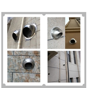 <span class=keywords><strong>ZENGO</strong></span> VLA Campana Extractora de Acero Inoxidable para Sistemas HVAC, Salida de Ventilación Externa Redonda de Acero Inoxidable con Borde Pulido Tipo Bull Nose - Product Image 2
