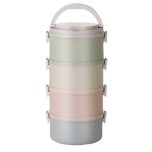 304 Stainless Steel Multi Layer Round <b>Lunch</b> <b>Box</b> Microwave Safe Airtight Portable Large Capacity - Product Image 1