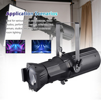 Projecteurs de scène LED à profil, projecteurs LED à zoom K9 200W/300W blanc froid + blanc chaud, lumières PAR DMX512 pour expositions et théâtres