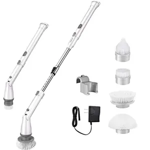 Điện quay nhà vệ sinh sàn Scrubber hộ gia đình làm sạch công cụ & Phụ kiện làm sạch bàn chải không dây nhà vệ sinh Scrubber