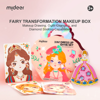 MIDEER Juego de Maquillaje y Disfraces 3 en 1, Juego de Disfraces Hecho a Mano - Juguetes de Maquillaje de Fantasía de Princesa