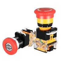 YUHE GROUP YHBS-38-22ZS Interrupteur d'arrêt d'urgence ABS IP55 10A Diamètre du trou 22mm 1NO 220-660V Durée de vie mécanique 50000 cycles Livraison