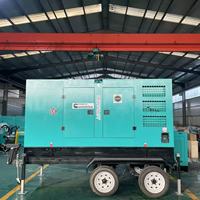 Groupe électrogène diesel mobile sur remorque pour autoroute 200kW/300KW, ATS personnalisable, 1800 tr/min, refroidissement par eau, 24V CC électrique