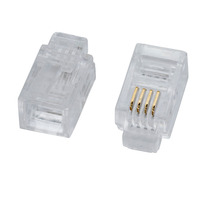 Connecteurs modulaires RJ45 femelles pour câbles Ethernet Cat5e/Cat6, montage sur circuit imprimé à 90 degrés