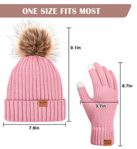 <span class=keywords><strong>Bonnet</strong></span> d'hiver tricoté personnalisé 2025 tissu commun de voyage chaud et chaud avec image élégante de logo privé - Product Image 2