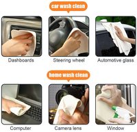 Serviette de lavage de voiture en cuir de chamois en peau de mouton naturelle de qualité supérieure personnalisée