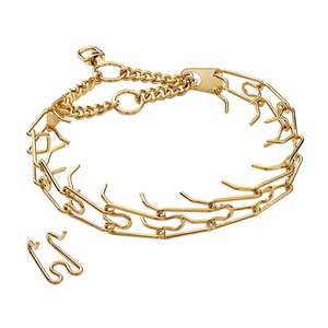 Collier de stimulation pour chien, en acier inoxydable, accessoire pour animaux de compagnie, chaînes noires réglables, en Chrome - Product Image 4