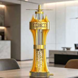 Mini Chicha Portable en Alliage d'Aluminium, Ensemble de Voyage Moderne avec Finition Laquée, Coffret Cadeau, 45 cm, Tuyau Unique - Product Image 6