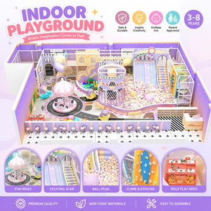 Hot Sale Kids Indoor Playground with <b>Slide</b> Ball <b>Pool</b> for Municipal Indoor Play Center CE Certified - Product Image 1