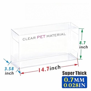 กล่องพลาสติกใสพิมพ์ลาย PVC ทนทาน สำหรับบรรจุภัณฑ์โชว์สินค้า กล่องอะซิเตทพับได้ วัสดุใสจากไวนิล PVC PET RPET - Product Image 2