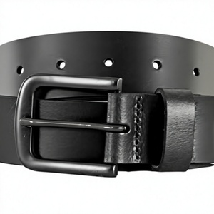 Cinturón de Cuero Vacuno Genuino para Hombre, Hebilla Automática de Aleación, 3.5cm de Ancho, para Uso Formal y de Negocios - Product Image 1