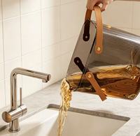 Seau à déchets de thé portable pour la maison avec filtre à résidus de thé, tuyau de drainage, accessoire de cérémonie du thé pour table à thé domestique