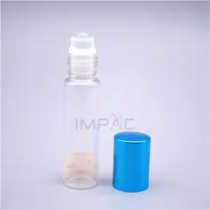 Custom glass material essential oil roller bottles for body perfume