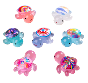 Conception populaire lueur dans l'obscurité coloré <span class=keywords><strong>ciel</strong></span> <span class=keywords><strong>étoilé</strong></span> <span class=keywords><strong>tortue</strong></span> 3D résine Microlandschaft animaux résine moules résine breloques pour la décoration - Product Image 1