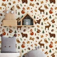 Papier peint moderne pour enfants en PVC écologique 0,53x10m, impression personnalisée, revêtement mural pour chambre d'enfant, imperméable, lavable, utilisation hospitalière