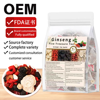 Sachets de tisane détoxifiante pour les reins - Formule Ginseng Six Trésors Mûre - 100% Herbes Naturelles 5g*30