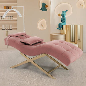 Cama de Pestañas Moderna de Cuero Negro en Oferta, Cama de Belleza Facial Curva Ajustable de Lujo para Uso en Spa, Precio al por Mayor Disponible - Product Image 5