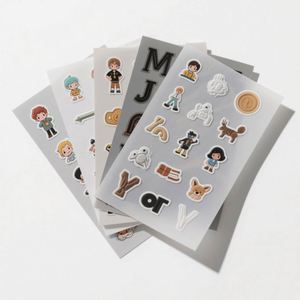 Hoja de pegatinas de vinilo personalizadas, duraderas, con diseño de logotipo de marca, autoadhesivas, bonitas y adorables, con corte Kiss Cut. - Product Image 3