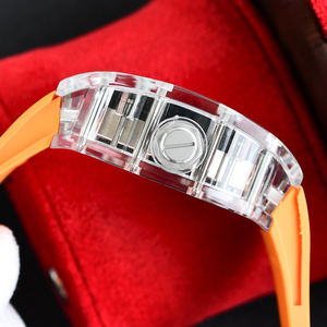 Montre mécanique vintage RM 47 avec boîtier transparent, cristal saphir, tourbillon, édition limitée, montre pour homme - Product Image 5