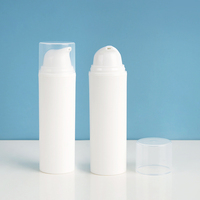 Nouveau produit, flacon en plastique PP pour lotion, flacon cosmétique en plastique sans air, conteneur cosmétique, emballages de flacons avec pompe sans air