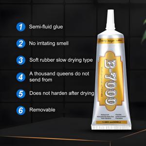 E7000 Keo Rõ Ràng Cho Rhinestone Thủ Công Đồ Trang Sức Bead Dính E7000 Bán Chất Lỏng Độ Nhớt Cao Keo Cho Quần Áo Giày Vải - Product Image 3