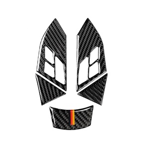 Housse de <span class=keywords><strong>volant</strong></span> en fibre de carbone, accessoires d'intérieur de voiture, pour <span class=keywords><strong>BMW</strong></span> série 5 <span class=keywords><strong>E60</strong></span> 520li 523li 525li, 2004 — 2010 - Product Image 4