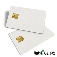 Tarjeta SIM inteligente de PVC, contacto de alta calidad SLE4442 AT24C64 IC, en blanco