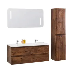 定制设计PVC浴室设计用于家庭储物浴室梳妆柜
