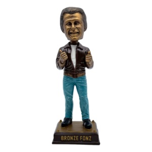 Statuetta Bobblehead Personalizzata in Stile Retrò Dorato, Figurina Dipinta a Mano in Resina Stile Bronzo, Regalo da Collezione OEM/ODM - Product Image 1