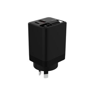 Chargeur mural rapide GaN 65W PD QC 3.0 multi-ports avec câble Type-C rétractable, <span class=keywords><strong>adaptateur</strong></span> de voyage pour tablette <span class=keywords><strong>Apple</strong></span> Android US EU UK AU - Product Image 6