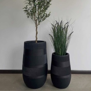 Fioriere Rotonde in FRP Leggero per Esterni, Vasi Grandi da Interno per Giardino, Ornamenti da Giardino, <span class=keywords><strong>Vaso</strong></span> da Pavimento - Product Image 2
