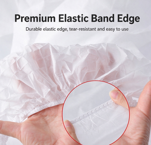 Disposable Non Woven <b>Bed</b> Cover Elastic <b>Waterproof</b> Massage Table <b>Sheet</b> White for Beauty Salon Hospital - Product Image 2