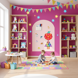 Vente flash - Autocollant mural adhésif en forme de tableau noir au design Art Déco, <span class=keywords><strong>feuille</strong></span> magnétique effaçable à sec pour la décoration de la maison des enfants, réutilisable - Product Image 5