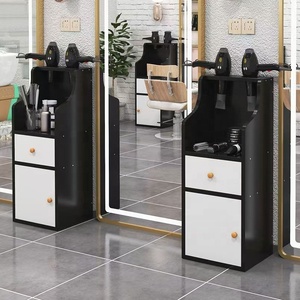 Influencer-style Trendy Stainless Steel Commercial Salon Trolley Tool Cabinet Haircut <b>Storage</b> Rack Hair-styling Organizer - Product Image 3
