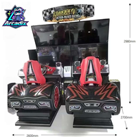Plus de plaisir : Équipement d'arcade transfrontalier en acrylique pour un joueur, machines de jeu de conduite à grande échelle basées sur le mouvement, à monnayeur
