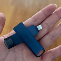 Clé USB 2 en 1 Type C Lightning IXD0N 64 Go 128 Go 256 Go OTG, double interface, pour iPhone, iPad, Android