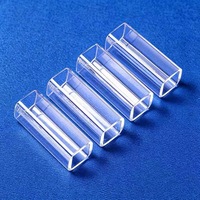 High Temperature Resistant Transparent Square Quartz Tube Custom Size Special-shaped Quartz Glass Tube