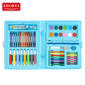 Zhorya desenho arte brinquedos kit de pintura diy 68 peças crianças desenho arte pintura conjunto para criança
