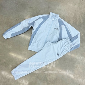 Ensemble jogging personnalisé 2024 : pantalon en nylon et veste coupe-vent en polyester, imperméable et résistant au vent, survêtement de sport - Product Image 2