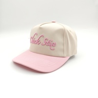 Gorra de béisbol unisex de 5 paneles personalizada al por mayor, bordada, de tela de rizo/popelín/oxford/dobby, ajustable, deportiva, con diseño de frutas.