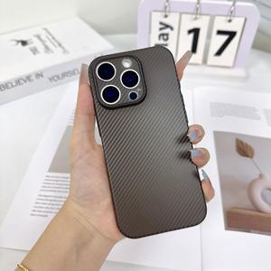 เข้ากันได้กับ Apple 17 AIR PRO MAX เคสโทรศัพท์บางเฉียบแบบ<span class=keywords><strong>คาร์บอน</strong></span>ไฟเบอร์13 14 15 16แบบนิ่ม - Product Image 1