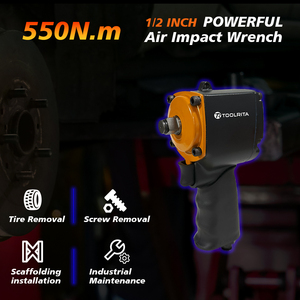 <span class=keywords><strong>Pistola</strong></span> de Impacto Neumática de 1/2 Pulgada, la Más <span class=keywords><strong>Potente</strong></span> de Tamaño Pequeño, Herramientas de Reparación Automotriz para Mecánicos - Product Image 4